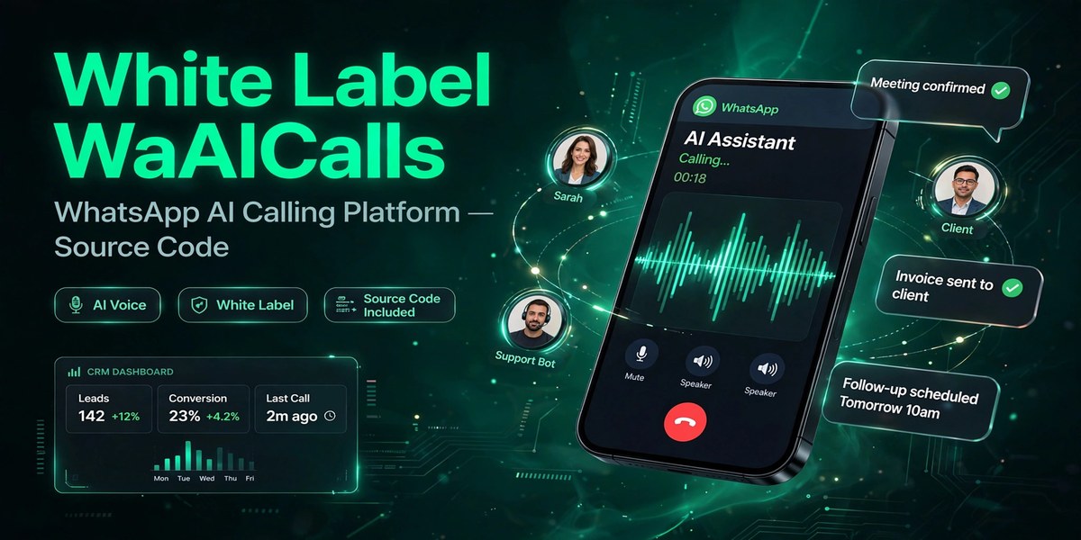 White Label WaAICalls — WhatsApp AI Calling Platform (Source Code)